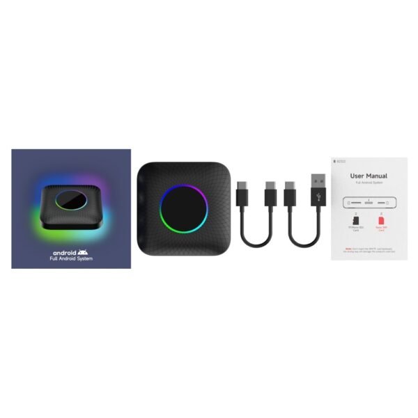 Tbox-Led Wireless Carplay Moxibustion Box Android 13 System Universal Wired Car Carplay Mini - Image 6