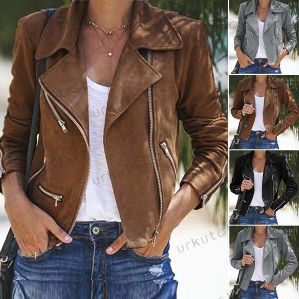 Women's fall  winter short jacket jacket - Image 2