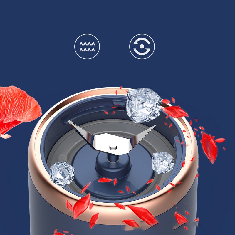 6blade Portable Blender Mini Juicer Cup Extractor Smoothie USB Charging Fruit Squeezer Blender Food Mixer Ice Crusher Portable Juicer Machine - Image 6