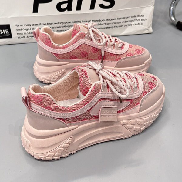 Spring New Breathable All-matching Platform Running Shoes Women - Image 4