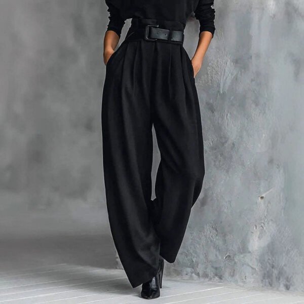 High-grade Ice Silk American High Waist Suit Pants - Image 3