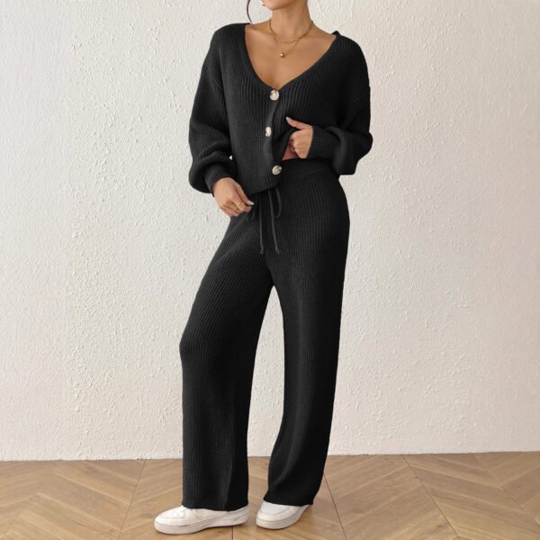 Autumn And Winter Women's Solid Color Elegant Outfit Short Top - Image 5