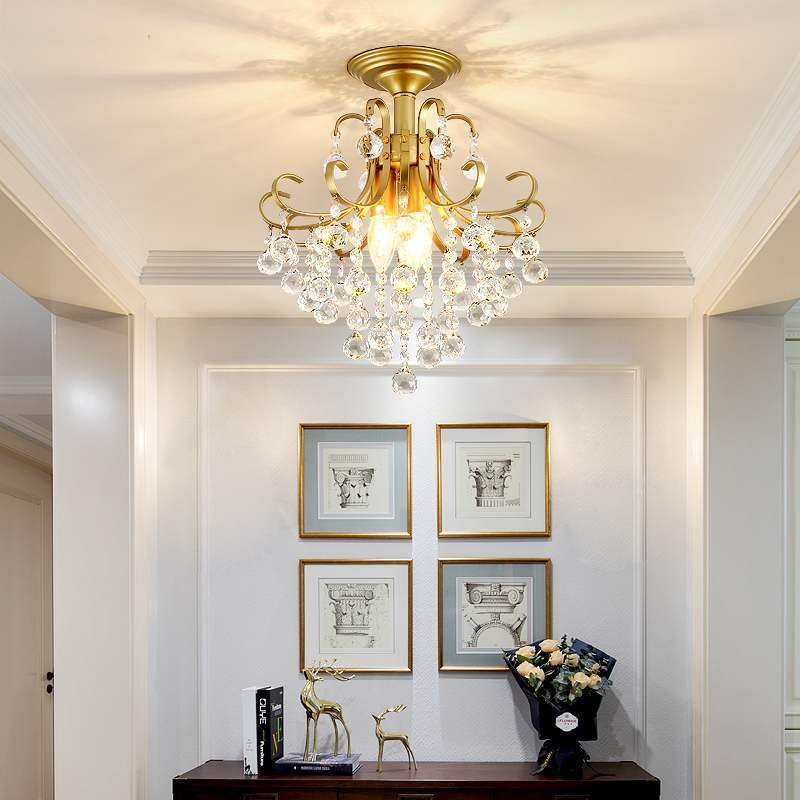 European Light Luxury Small American Restaurant Crystal Chandelier - Image 4