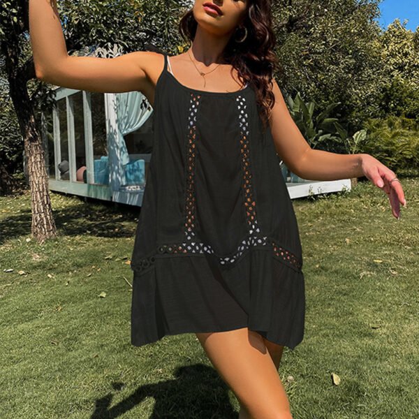 Women's Stylish Beach Suspender Dress - Image 4