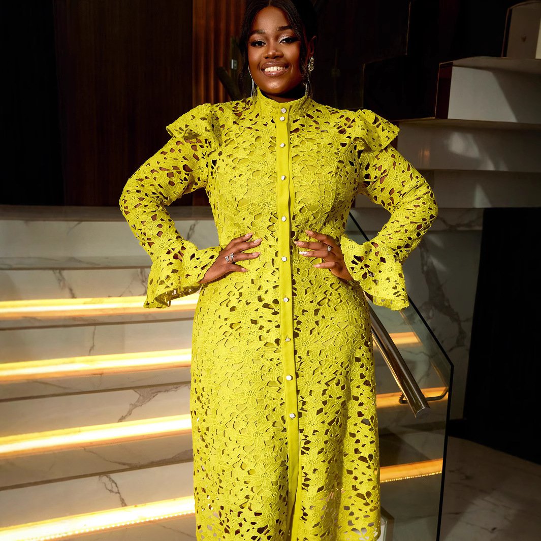 Lace Coat Half Turtleneck Cardigan Inner Wear Dress - Image 8