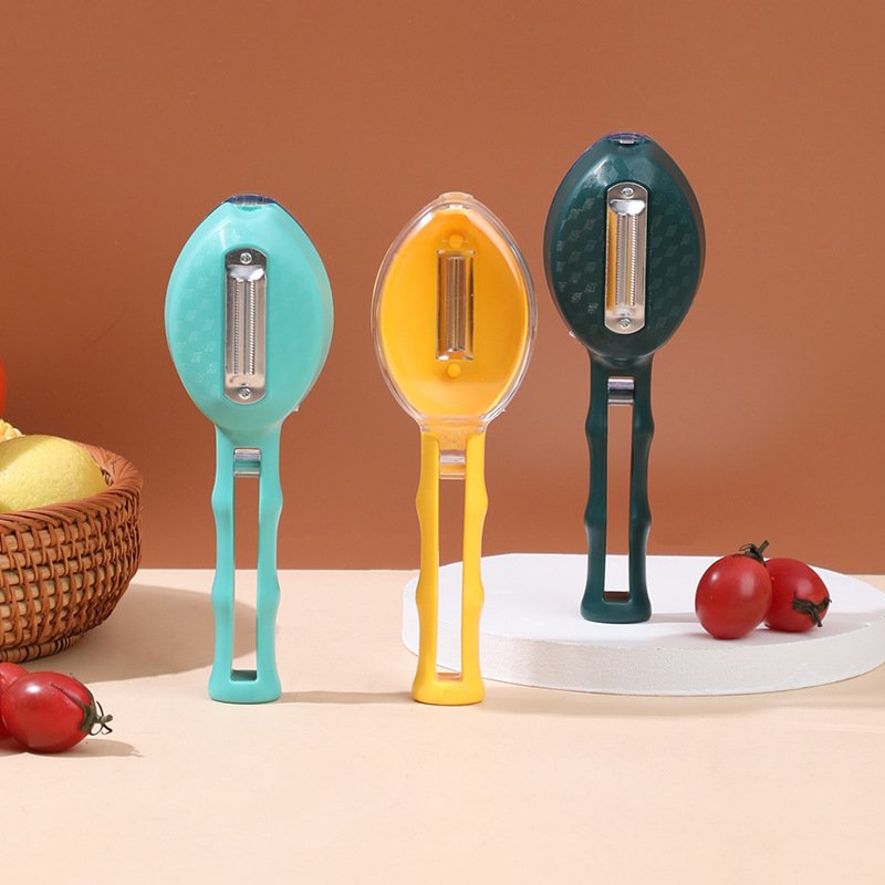 Peeling Knife With Storage Lid Fruit And Potato Peeler Kitchen Gadgets - Image 7