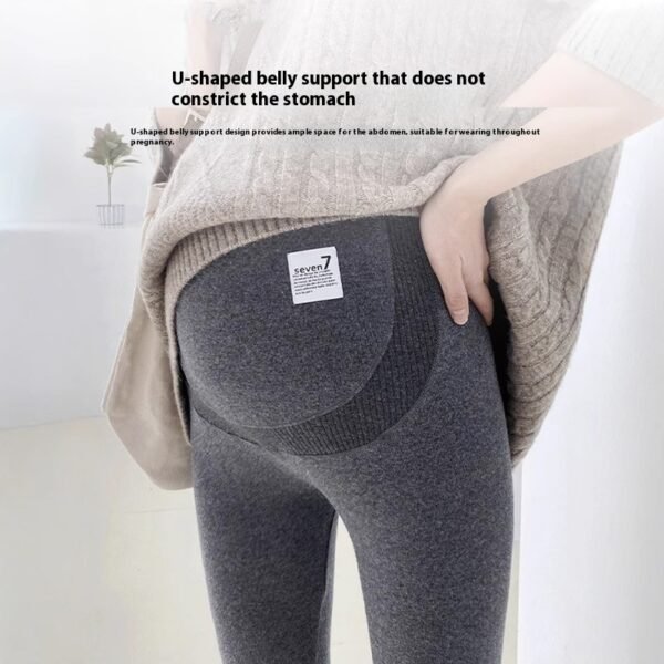 Not Tight Belly Casual Leggings High Elastic Maternity Belly Support Pants - Image 6