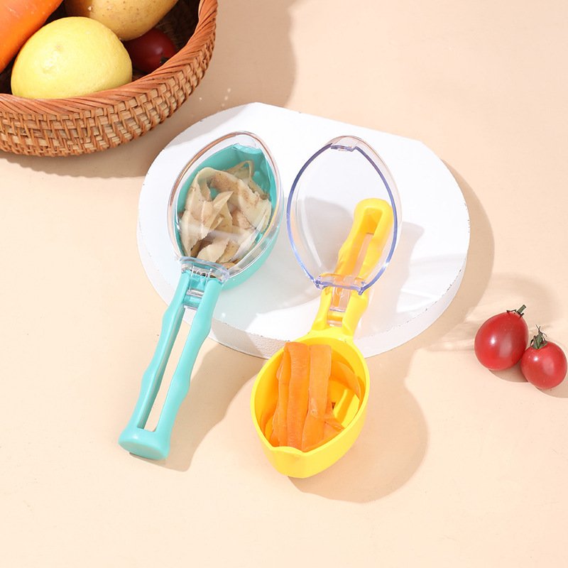 Peeling Knife With Storage Lid Fruit And Potato Peeler Kitchen Gadgets - Image 8