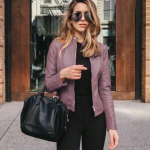New Wish New Product Autumn And Winter Women's Fashion Leather PU Suit Jacket