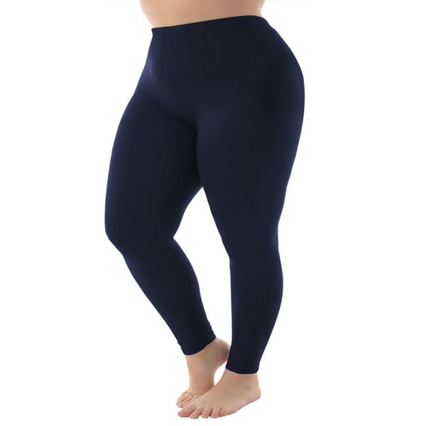 Nine Points High Elastic Solid Color Spring And Autumn Leggings Plus Size - Image 9