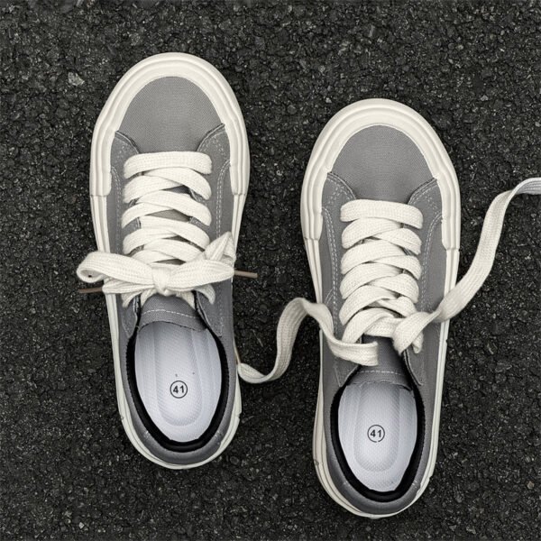 Women's Canvas Platform Casual Sports Skate Shoes - Image 5