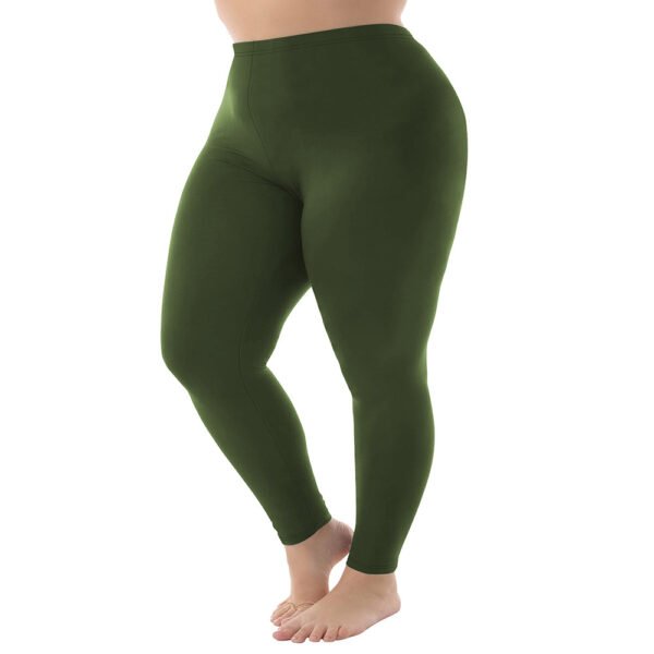 Nine Points High Elastic Solid Color Spring And Autumn Leggings Plus Size - Image 6