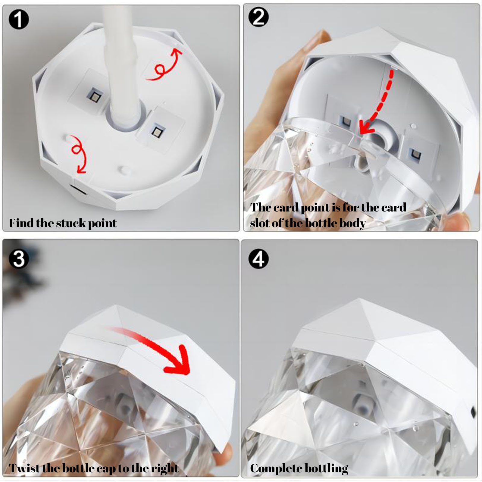 Crystal Lamp Air Humidifier Color Night Light Touch Lamp With Cool Mist Maker Fogger LED Atmosphere Room Decoration Home Decor Lights - Image 10