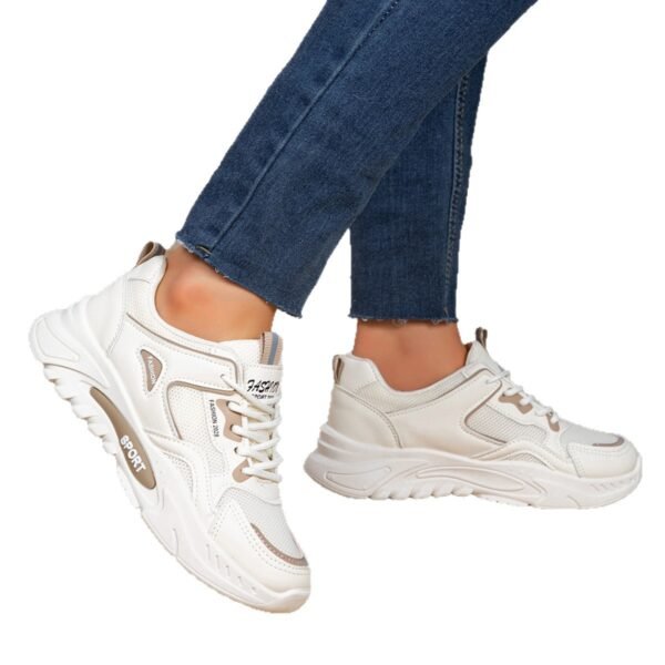 Versatile Casual Platform Mesh Elevator Breathable Sneaker - Image 2