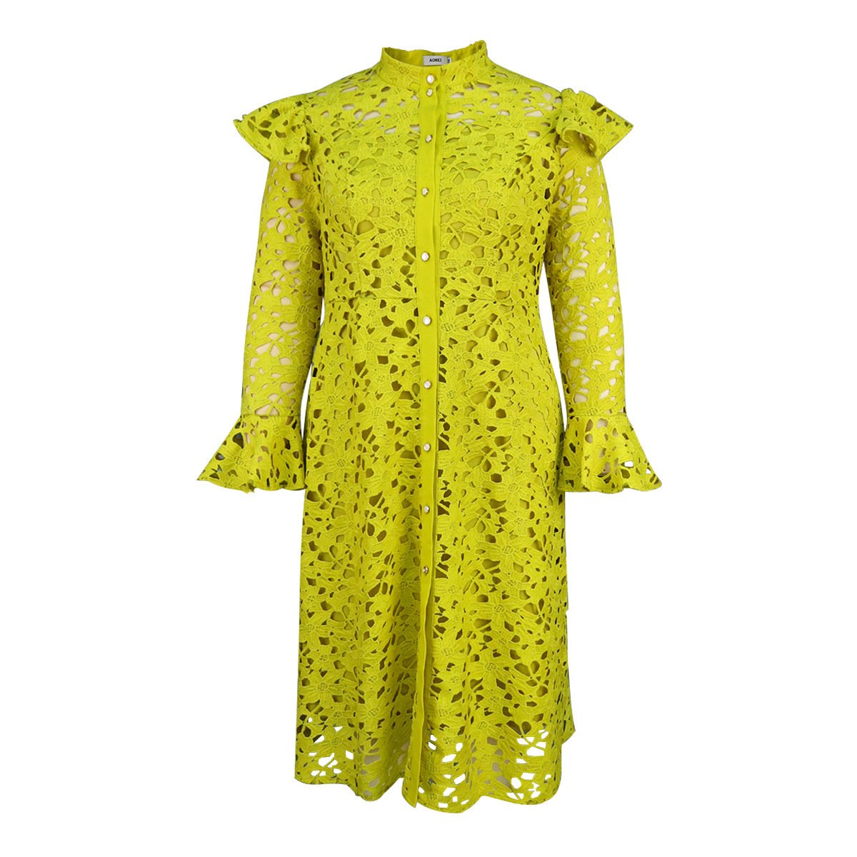 Lace Coat Half Turtleneck Cardigan Inner Wear Dress - Image 9