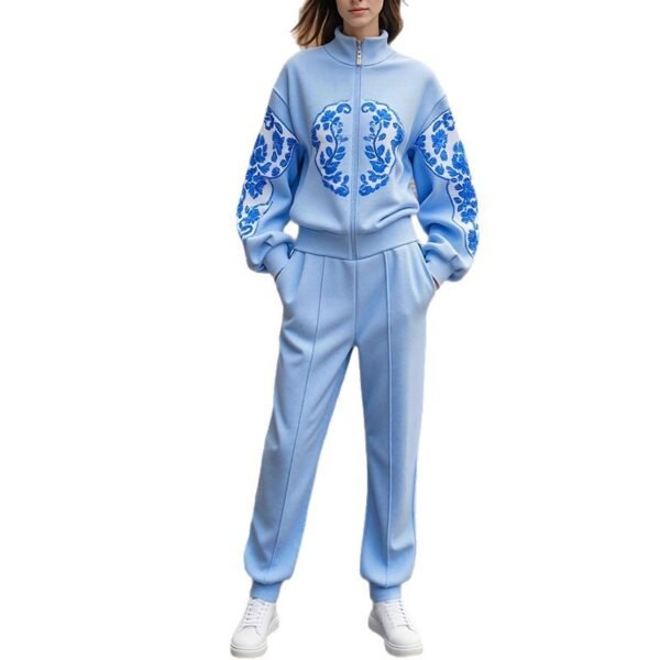 Personality Sports Casual Top And Trousers Suit - Image 4