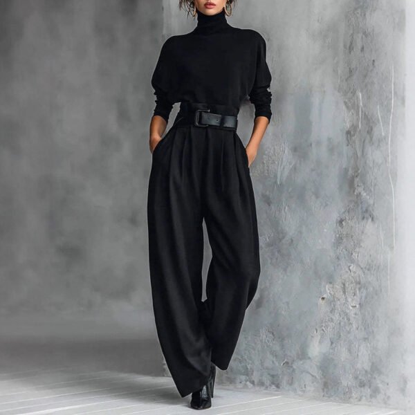 High-grade Ice Silk American High Waist Suit Pants - Image 5