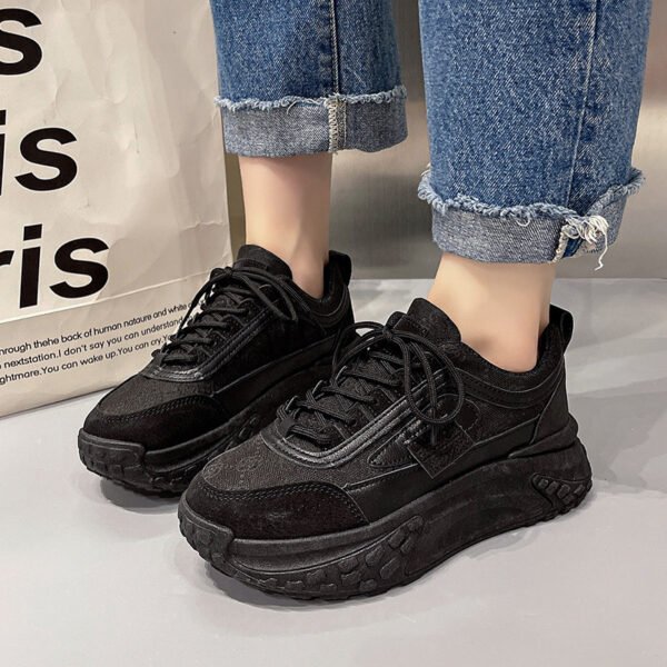 Spring New Breathable All-matching Platform Running Shoes Women - Image 3