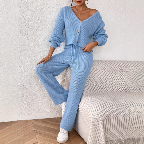 Autumn And Winter Women's Solid Color Elegant Outfit Short Top - Image 8