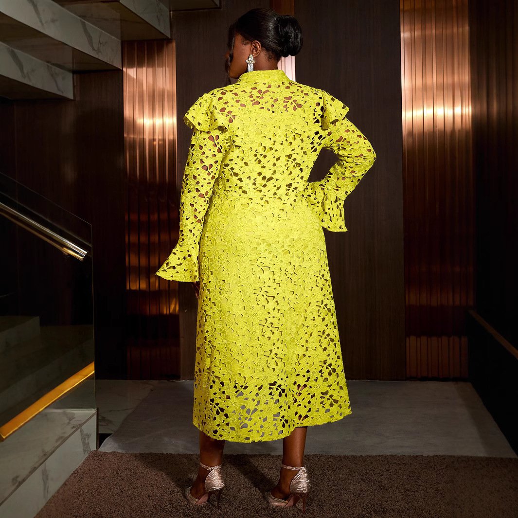 Lace Coat Half Turtleneck Cardigan Inner Wear Dress - Image 6