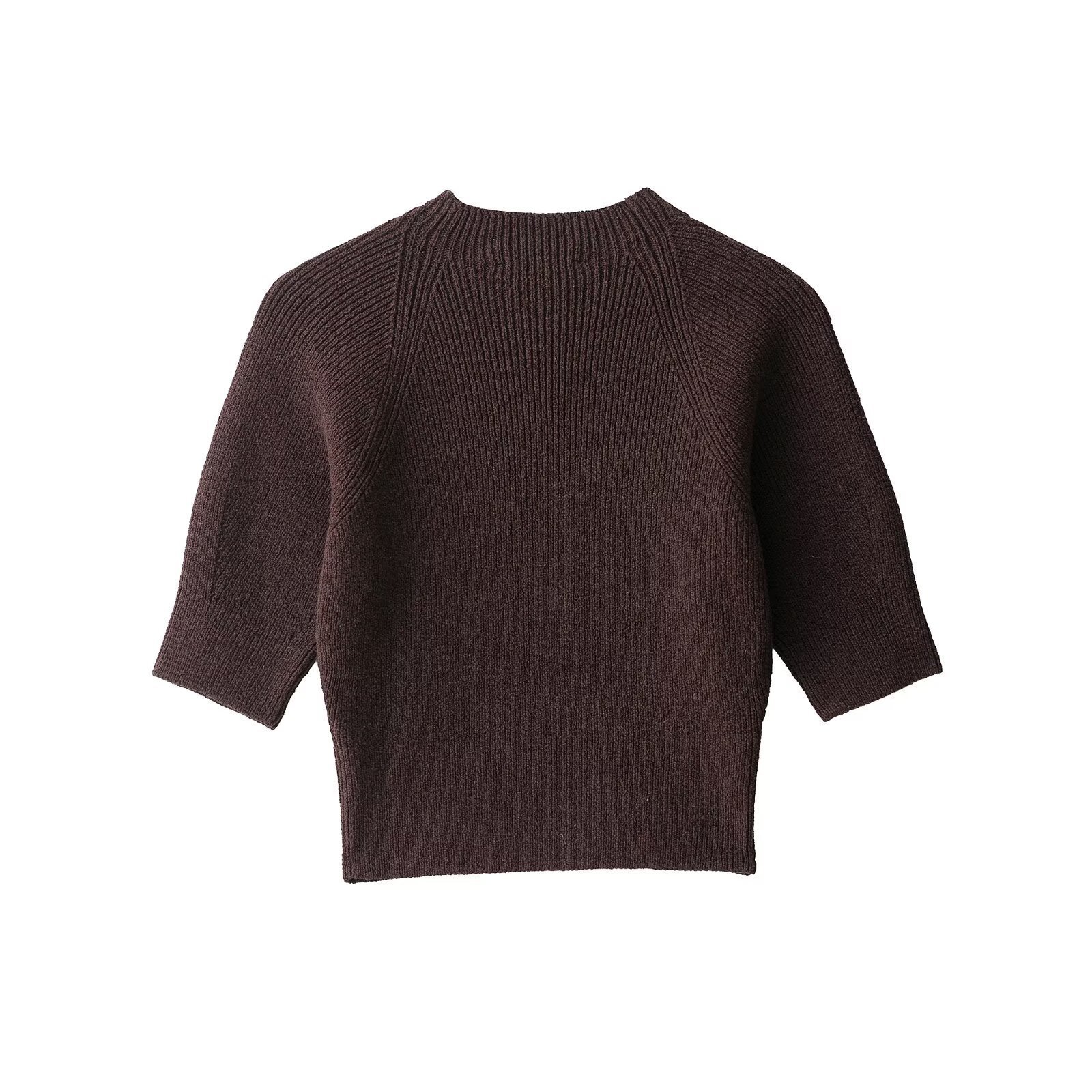 Homemade New Women's Fashionable Casual Rib Sweater - Image 6