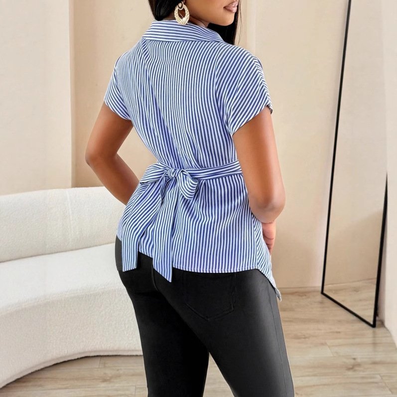 Women's Short-sleeved Shirt Top - Image 2