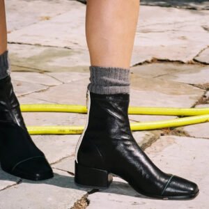 Simple Square-toe Ankle Boots For Women