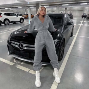 Women's Comfort Fleece Solid Color Full-Body Sweater