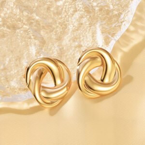 European And American Style Fashionable Titanium Steel Irregular Earrings