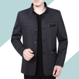 Men's Thin Stand-Up Collar Casual Loose Jacket