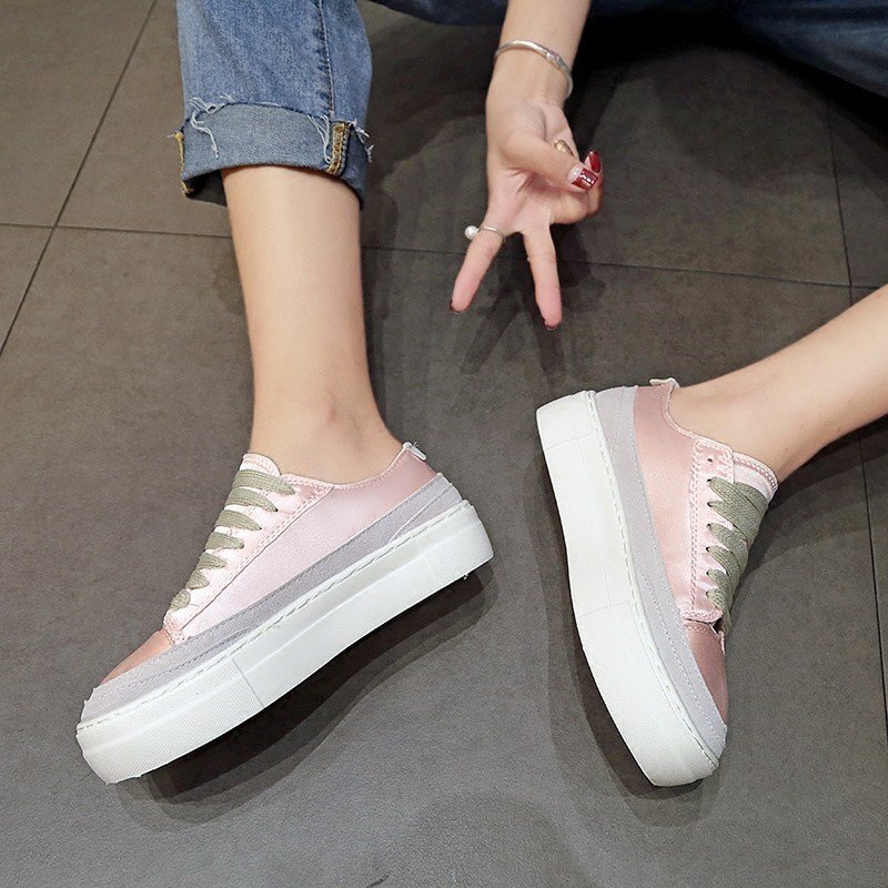 Women's satin canvas shoes - Image 4