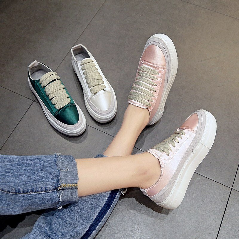 Women's satin canvas shoes - Image 5