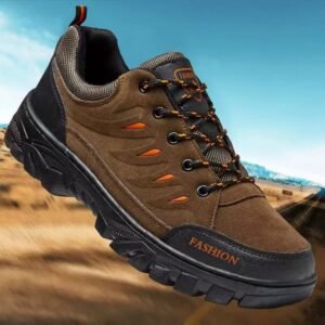 Men's Outdoor Round-Toe Flat-Heel Casual Hiking Shoes