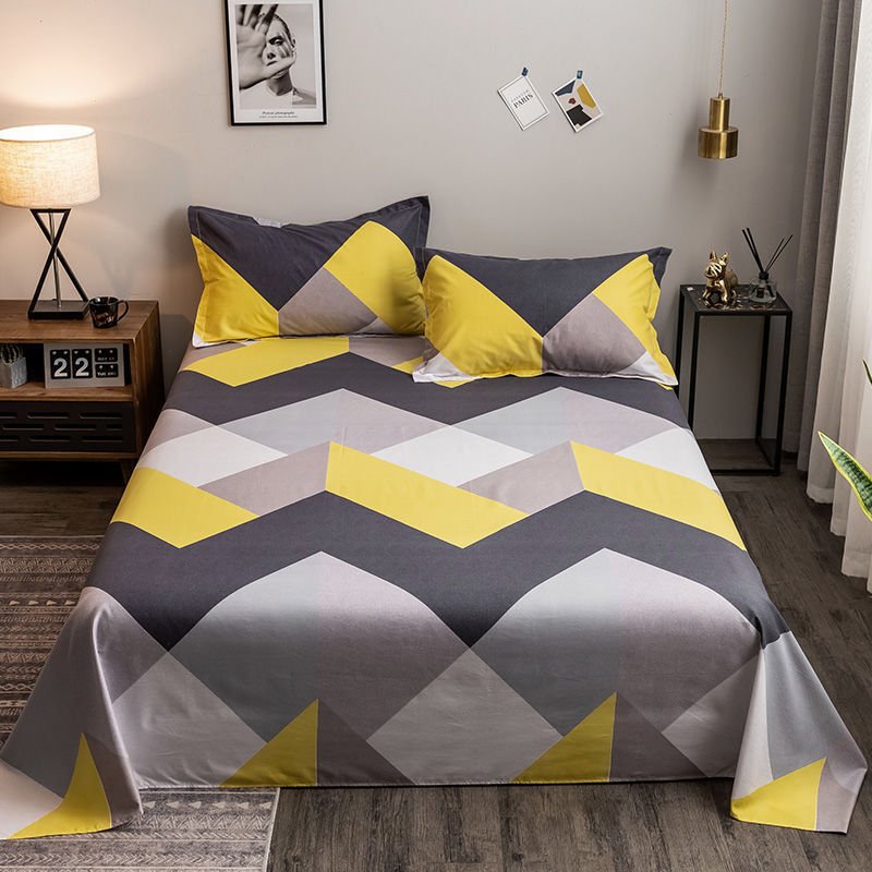 Washed Cotton Student Hostel Bed Sheets - Image 2