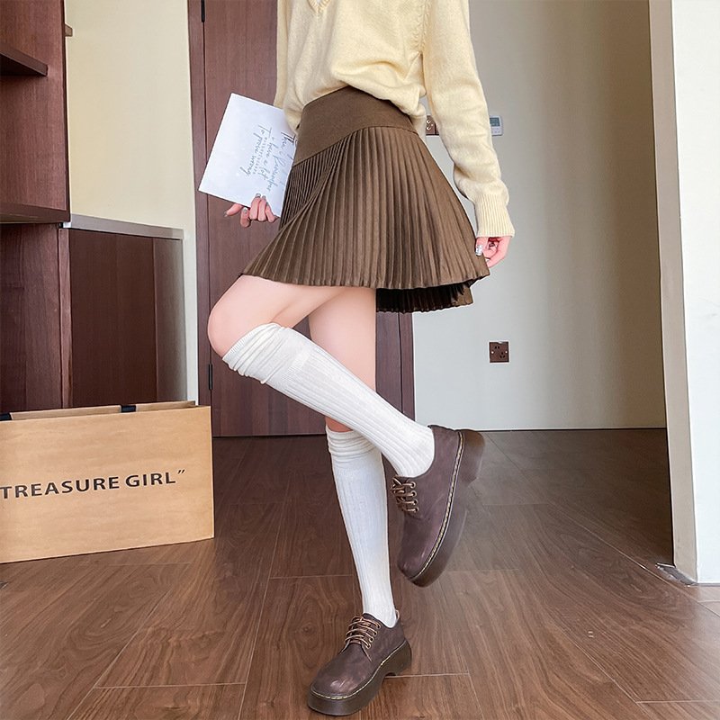 Women's Winter Thickened Pleated Midi Skirt - Image 2