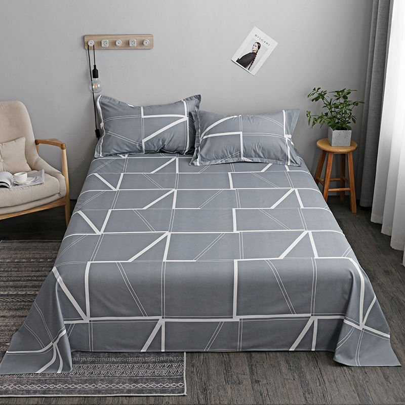 Washed Cotton Student Hostel Bed Sheets - Image 3