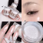 Flower Snow Burst Glitter Highlighter Powder-Soft Is a Lightweight, Shimmering Pat Powder That Adds a Sparkling Finish to Both Face and Body-including Collarbones, Skin, Hair, and Clothing. It Provides a Sheer Wash of Light-reflecting Coverage - Image 6