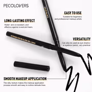 5pcs Waterproof Black Eyeliner Gel Pencil Lasting Natural Soft Smooth Easy Wear Matte Quick Drying Non-Smudge Eye Liner Gel Pen Makeup - Image 10