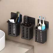 Toothbrush Holder, Wall-Mounted Toothbrush Storage Rack for The Bathroom, Bathroom Organization Shelf, Multifunctional Toothpaste And Toothbrush Box, Bathroom Additions - Image 2