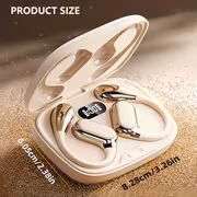 New Style True Wireless On-ear Earpods Music None-in-ear Headset Gaming Couples Earbuds Video TWS HIFI Bass 9D Stereo HD Calling Earphones for Android for iPhone Cellphone Sports Earpieces Smart Headphones for Valentine's Day Gift - Image 2