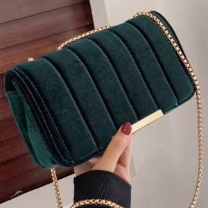Lightweight, Business Casual Lightweight, Portable Casual, Fashion Velvet Chain Flap Square Bag For, Women, College Students, Rookies And White-Collar Workers for Autumn And Winter, Warm Winter, for Fall, Winter Essential