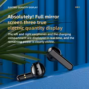 Wireless earphones, high-definition mirror display screen, high-end minimalist design, lightweight and portable sports earphones, gaming earphones - Image 11