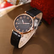 Leaf Digital Dial Women's Watch, Fashionable and Versatile Quartz Wristwatch + Jewelry Four-Piece Set - Image 8