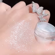 Flower Snow Burst Glitter Highlighter Powder-Soft Is a Lightweight, Shimmering Pat Powder That Adds a Sparkling Finish to Both Face and Body-including Collarbones, Skin, Hair, and Clothing. It Provides a Sheer Wash of Light-reflecting Coverage - Image 2