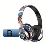 Ada Dud 2026 Wireless Headphones with Built-in Microphone, Over-Ear Headphones in Graffiti Style with Adjustable RGB Lights, Soft Ear Cushions, Large Battery, Stereo Music, Sports Earphones - Image 5