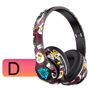 Ada Dud 2026 Wireless Headphones with Built-in Microphone, Over-Ear Headphones in Graffiti Style with Adjustable RGB Lights, Soft Ear Cushions, Large Battery, Stereo Music, Sports Earphones - Image 10