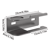 1pc Wall Mounted Paper Towel Holder, Toilet Fragrance Storage Rack, Multifunctional Storage Rack, Paper Roll Holder, Suitable for Kitchen and Bathroom, Bathroom Accessories - Image 10