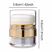 Flower Snow Burst Glitter Highlighter Powder-Soft Is a Lightweight, Shimmering Pat Powder That Adds a Sparkling Finish to Both Face and Body-including Collarbones, Skin, Hair, and Clothing. It Provides a Sheer Wash of Light-reflecting Coverage - Image 7
