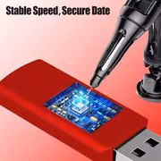 10pcs Red USB 2.0 Flash Drives High-Speed Swivel Memory Sticks, 128MB/256MB/512MB/4GB/16GB Capacity, Ideal for Desktop & Laptop Storage, Business Gift - Image 5