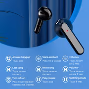 Wireless earphones, high-definition mirror display screen, high-end minimalist design, lightweight and portable sports earphones, gaming earphones - Image 10
